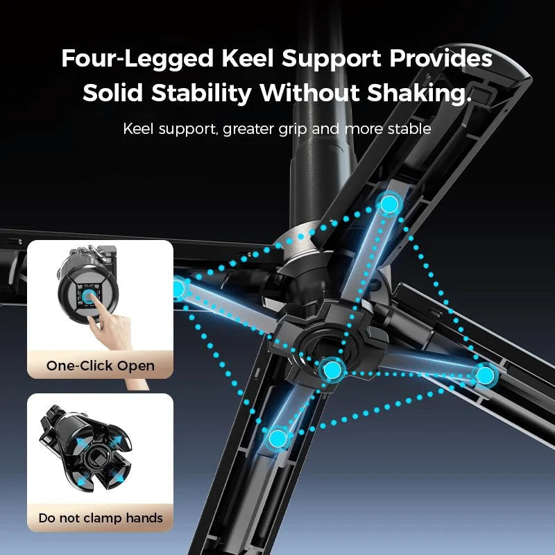 Magnetic Selfie Stand with 360° Rotation and Four Functions