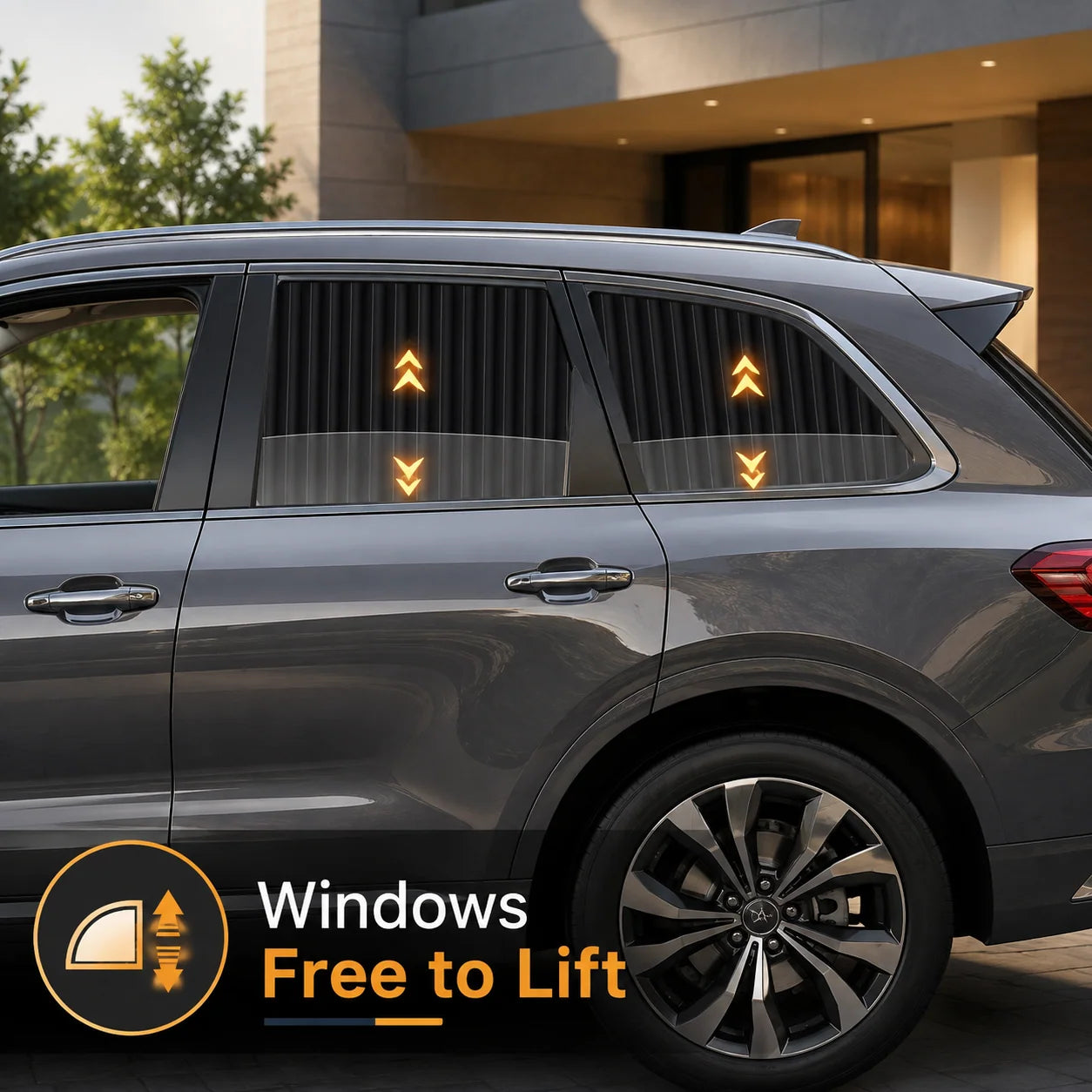 Vehicle-Ready 4 Pcs Magnetic Car Side Window Sun Shades for Garage Use