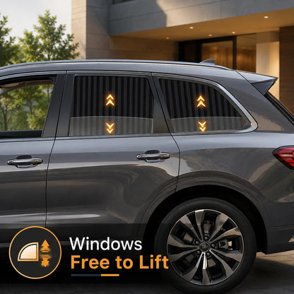 Vehicle-Ready 4 Pcs Magnetic Car Side Window Sun Shades for Garage Use