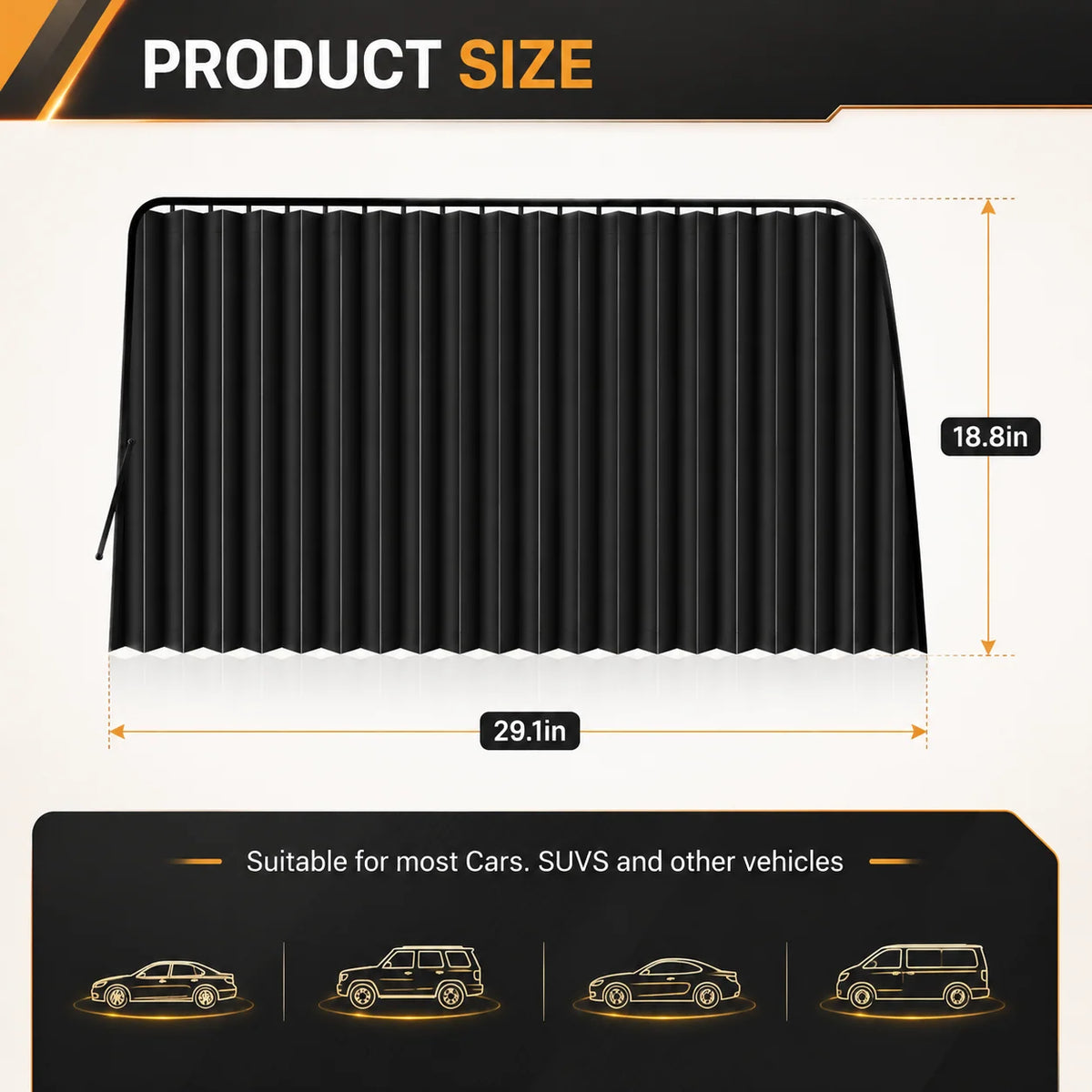 Vehicle-Ready 4 Pcs Magnetic Car Side Window Sun Shades for Garage Use