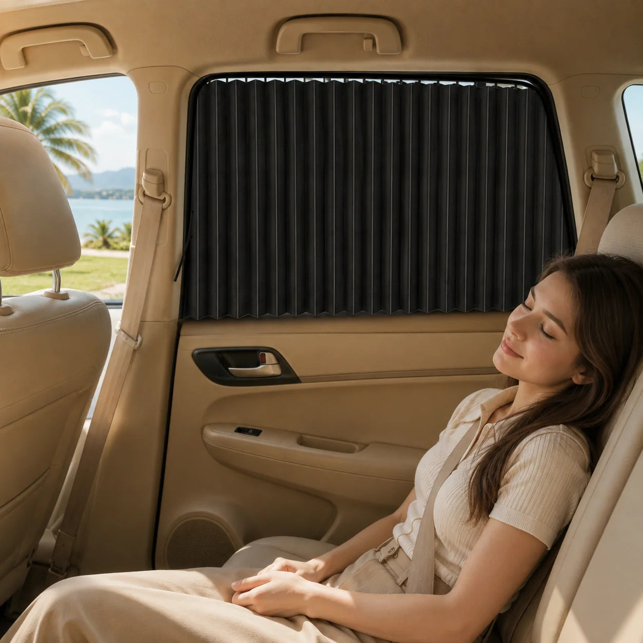 Vehicle-Ready 4 Pcs Magnetic Car Side Window Sun Shades for Garage Use