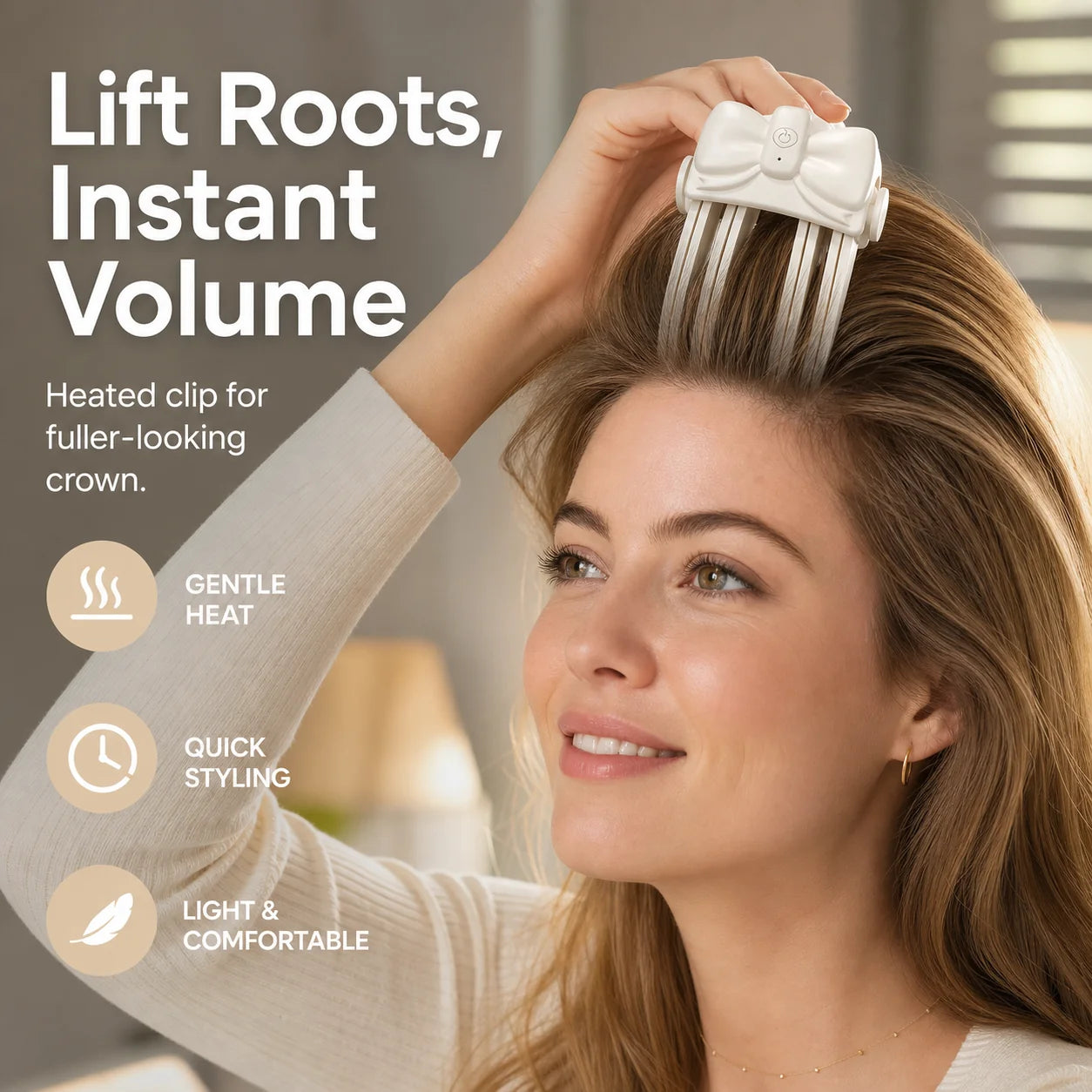 Workshop-Ready Wireless Heated Volumizing Root Lift Clip - Salon