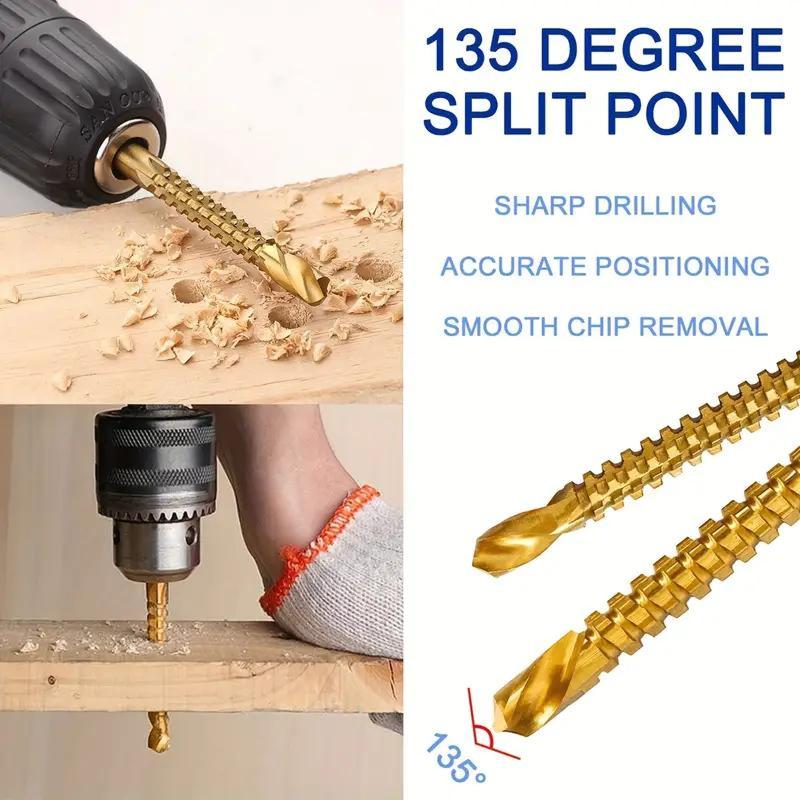 Six-Count Metalworking Drill Kit for Workshop Boring Tasks