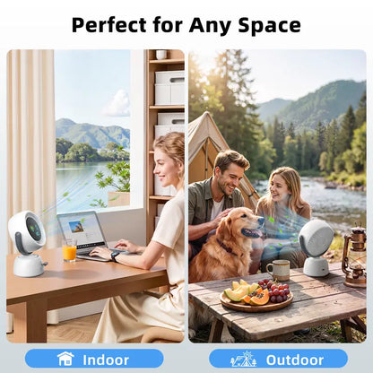 Purpose-Built AI Human Tracking Smart Fan Stepless Sliding Adjustment