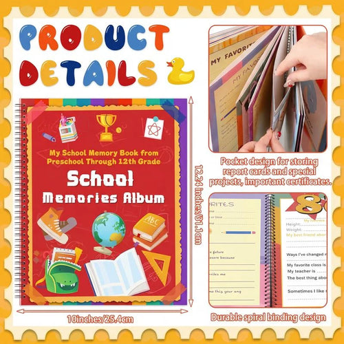 Purpose-Built All-Grade School Memory Album – Record Every Kid’s