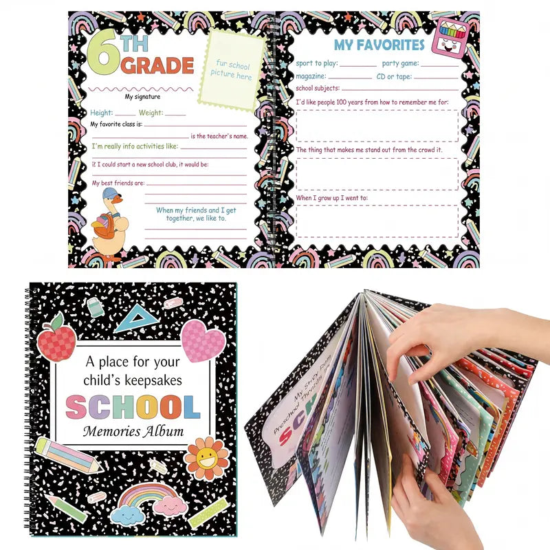 Purpose-Built All-Grade School Memory Album – Record Every Kid’s