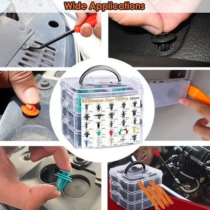 Vehicle-Ready All-in-One Car Clip & Trim Removal Tool Kit for Auto