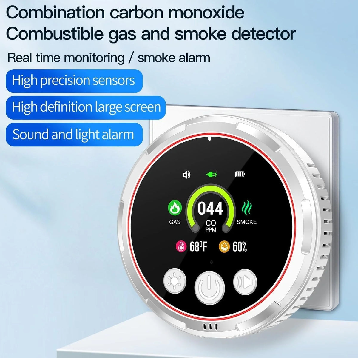 Multi-Function Air Quality Monitor & Smoke Detector