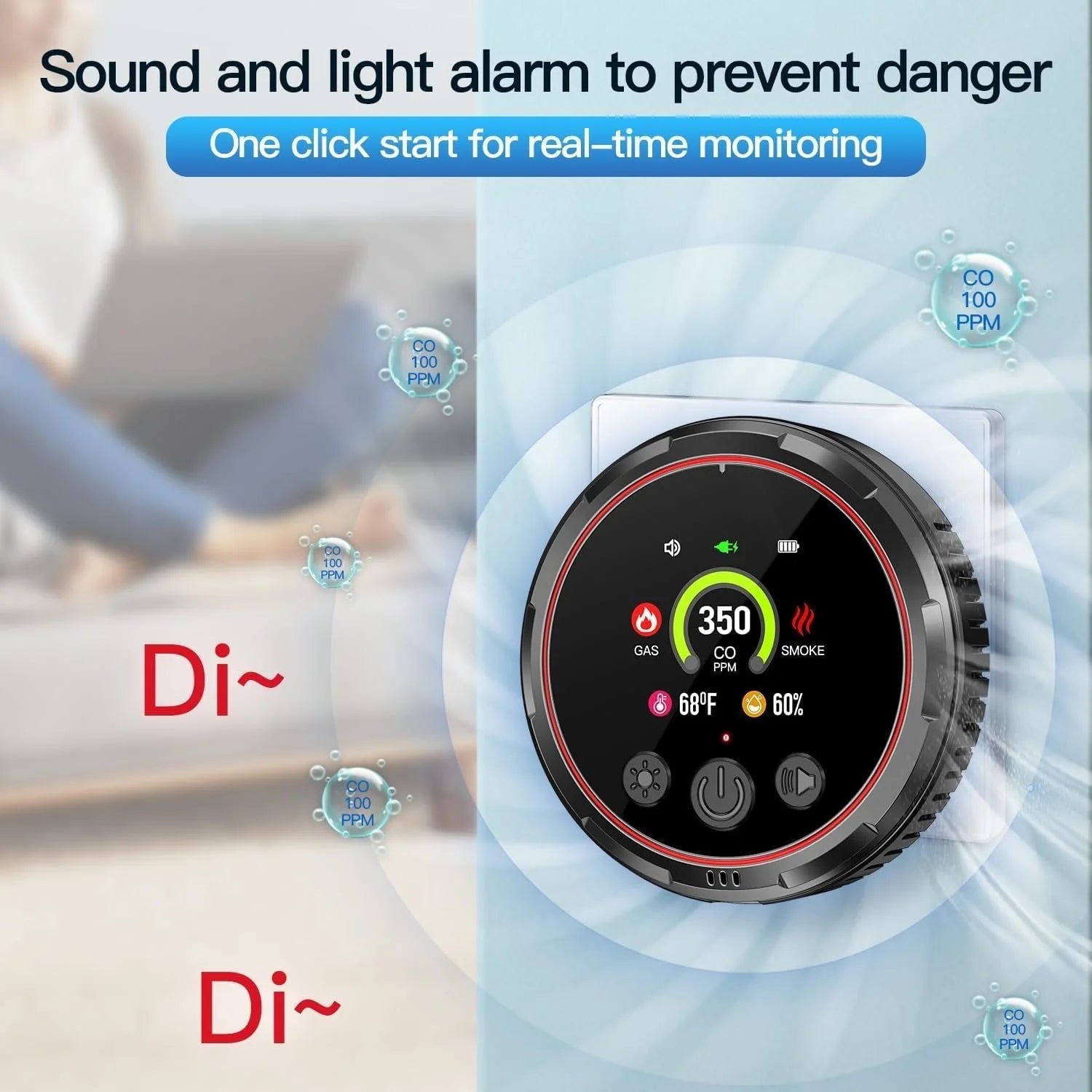 Multi-Function Air Quality Monitor & Smoke Detector