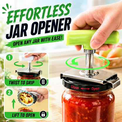 Stainless Steel Lever Tool for Opening Jars and Bottle Lids