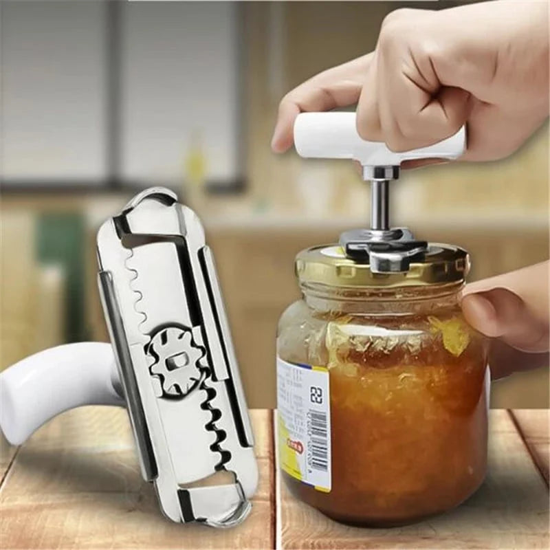 Stainless Steel Lever Tool for Opening Jars and Bottle Lids