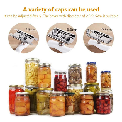 Stainless Steel Lever Tool for Opening Jars and Bottle Lids