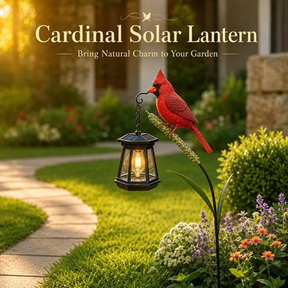 Outdoor Cardinal Solar Light – A Beautiful Garden Light That Feels