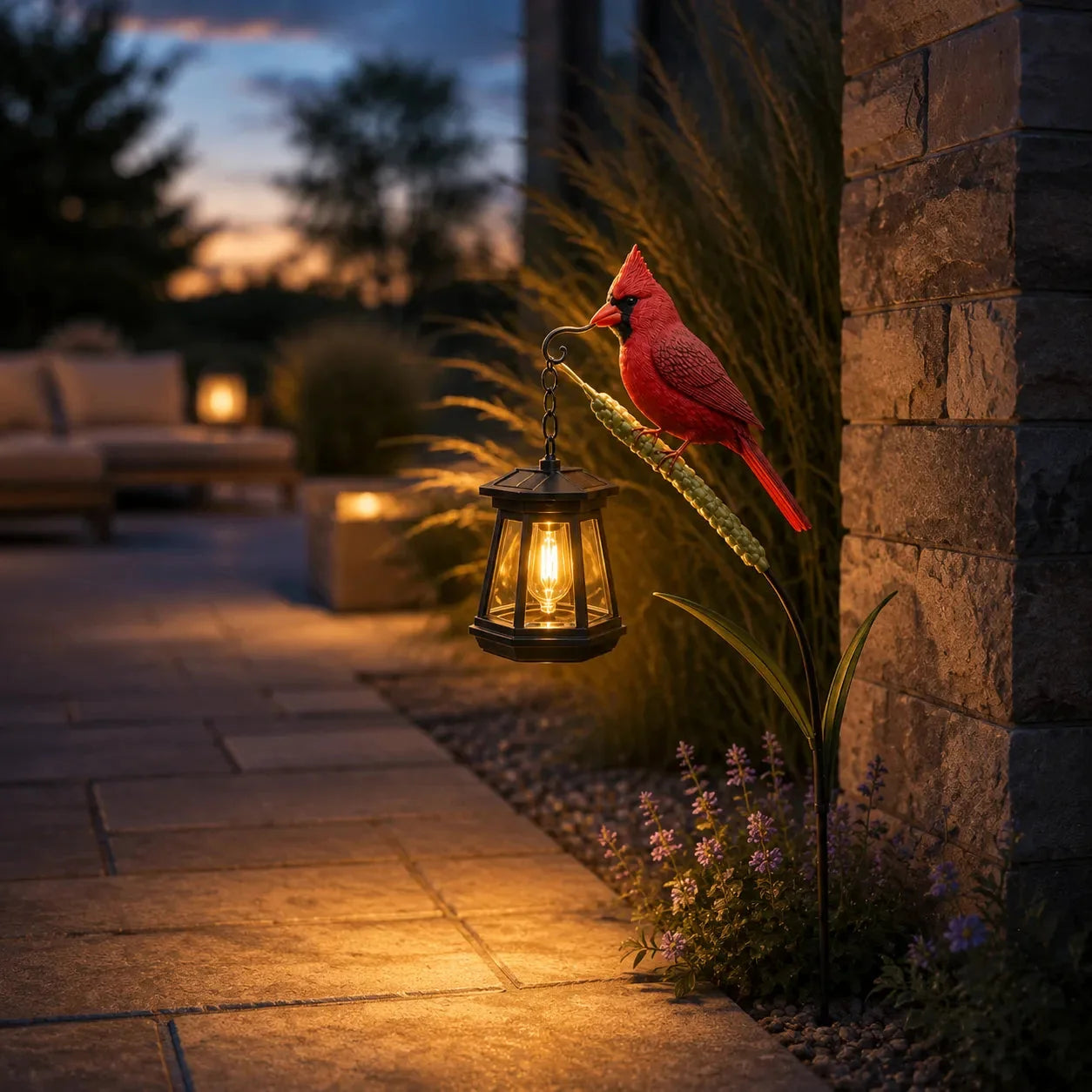 Outdoor Cardinal Solar Light – A Beautiful Garden Light That Feels