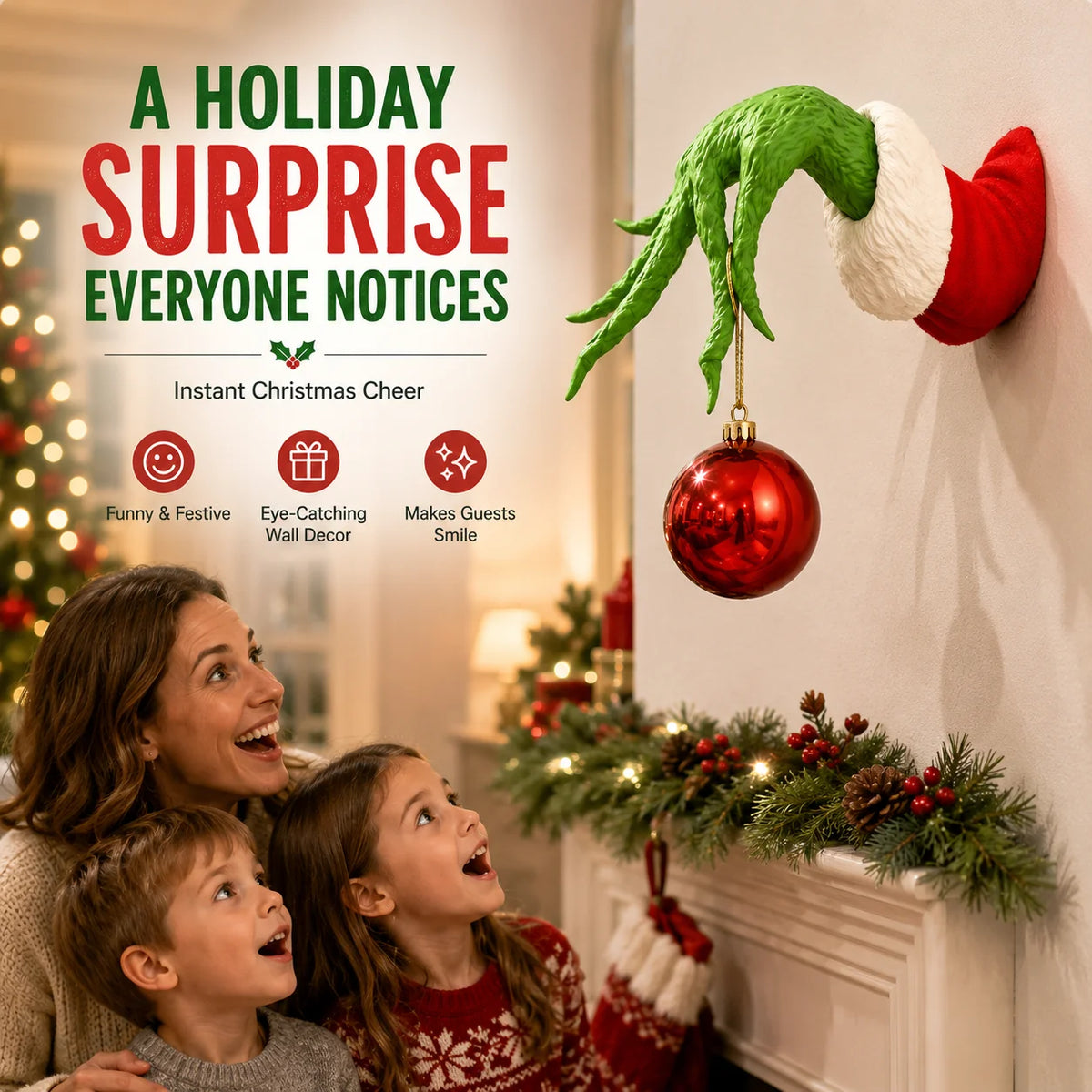 Purpose-Built Ornament Hanger, Home & Festive Party