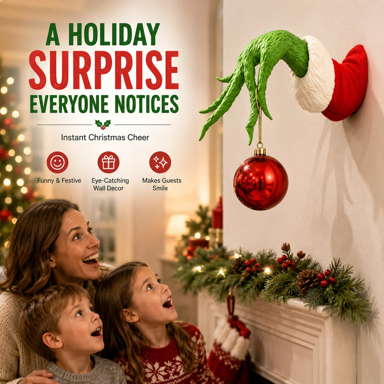 Purpose-Built Ornament Hanger, Home & Festive Party