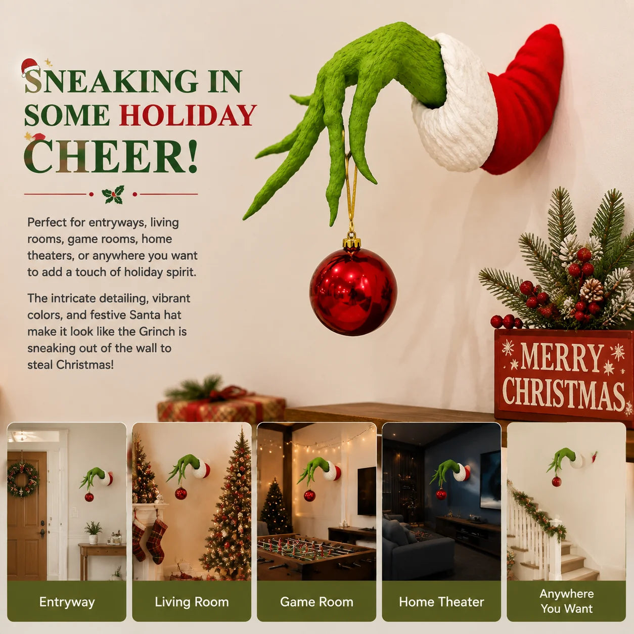 Purpose-Built Ornament Hanger, Home & Festive Party