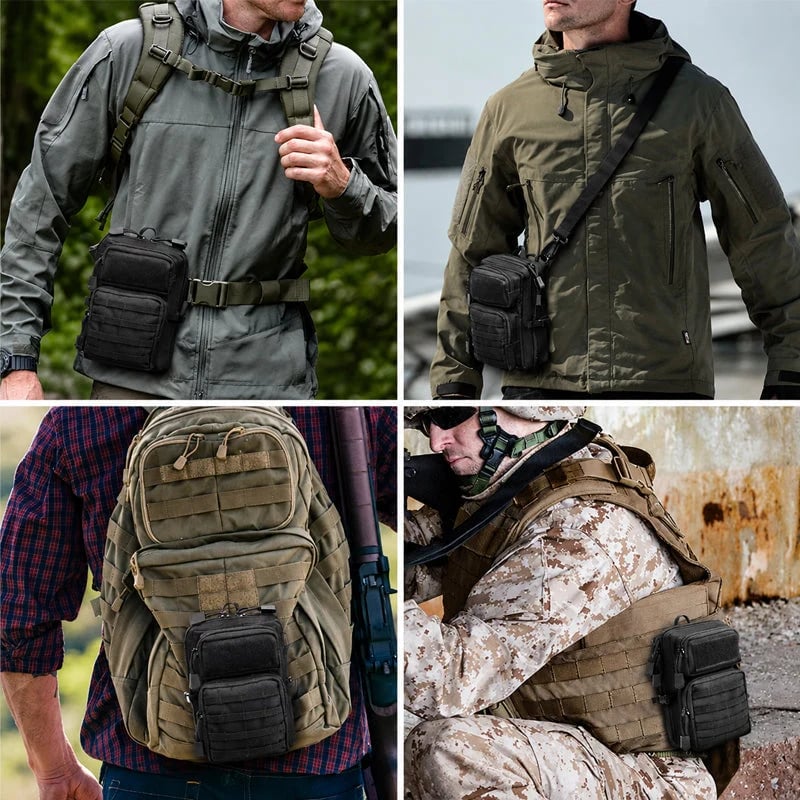 Vehicle-Ready Compact EDC Sling Bag – Tactical Utility Pouch For