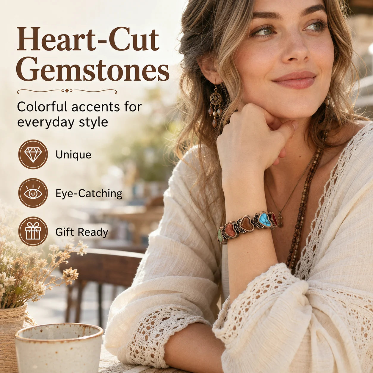 Distinctive Copper Bracelet for Women, Pure Copper Magnetic