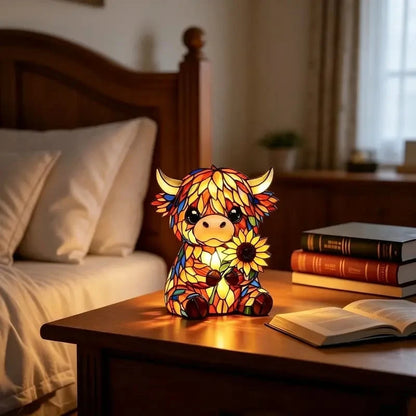 Charming Highland Cow LED Night Light
