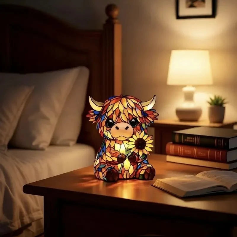 Charming Highland Cow LED Night Light