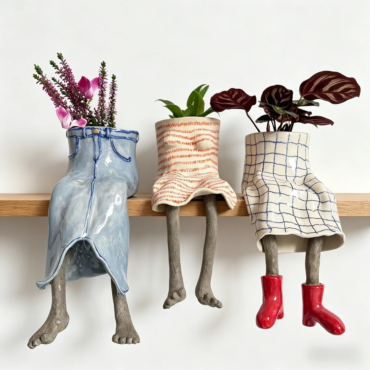 Outdoor Creative Sitting Planter Collection for Gar – Creative Sitting