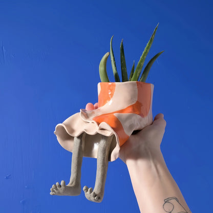 Outdoor Creative Sitting Planter Collection for Gar – Creative Sitting