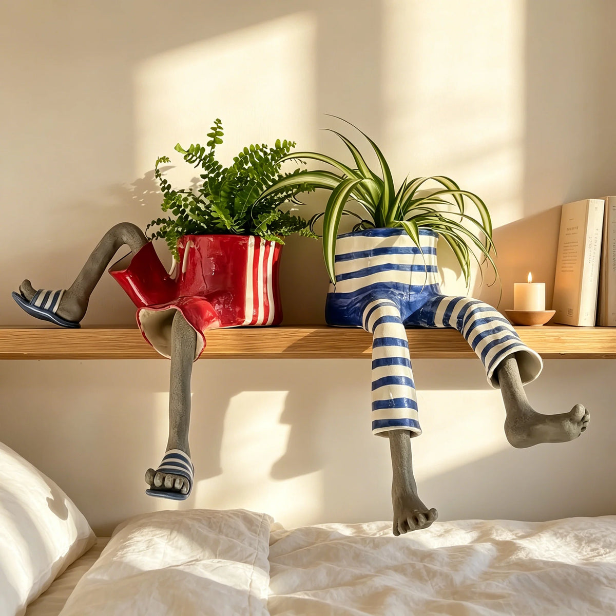Outdoor Creative Sitting Planter Collection for Gar – Creative Sitting