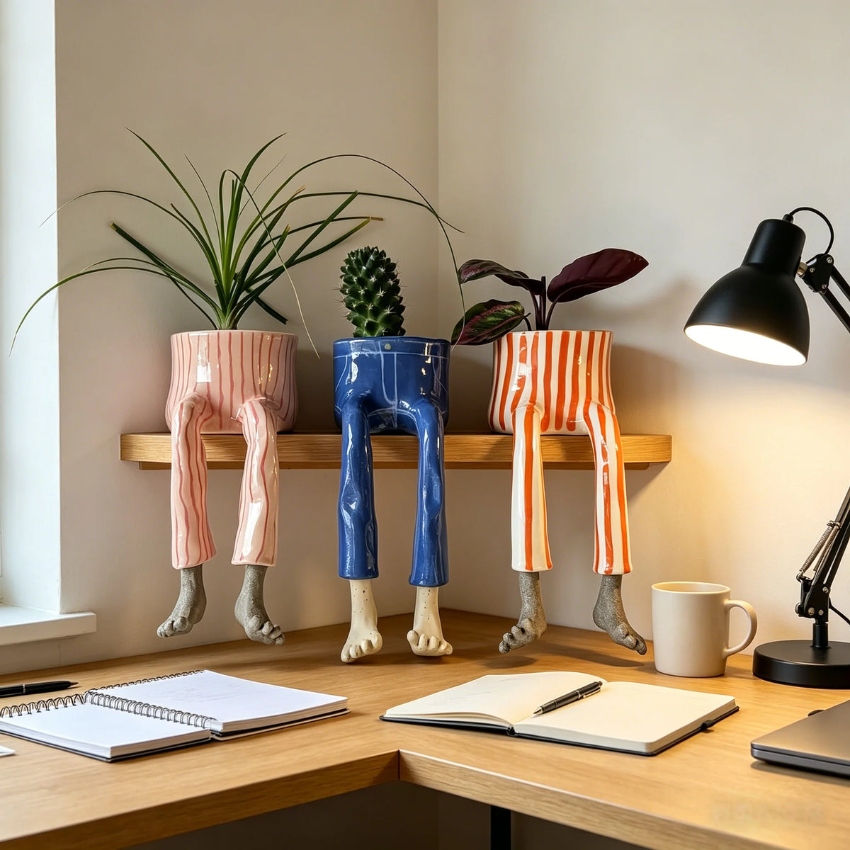 Outdoor Creative Sitting Planter Collection for Gar – Creative Sitting