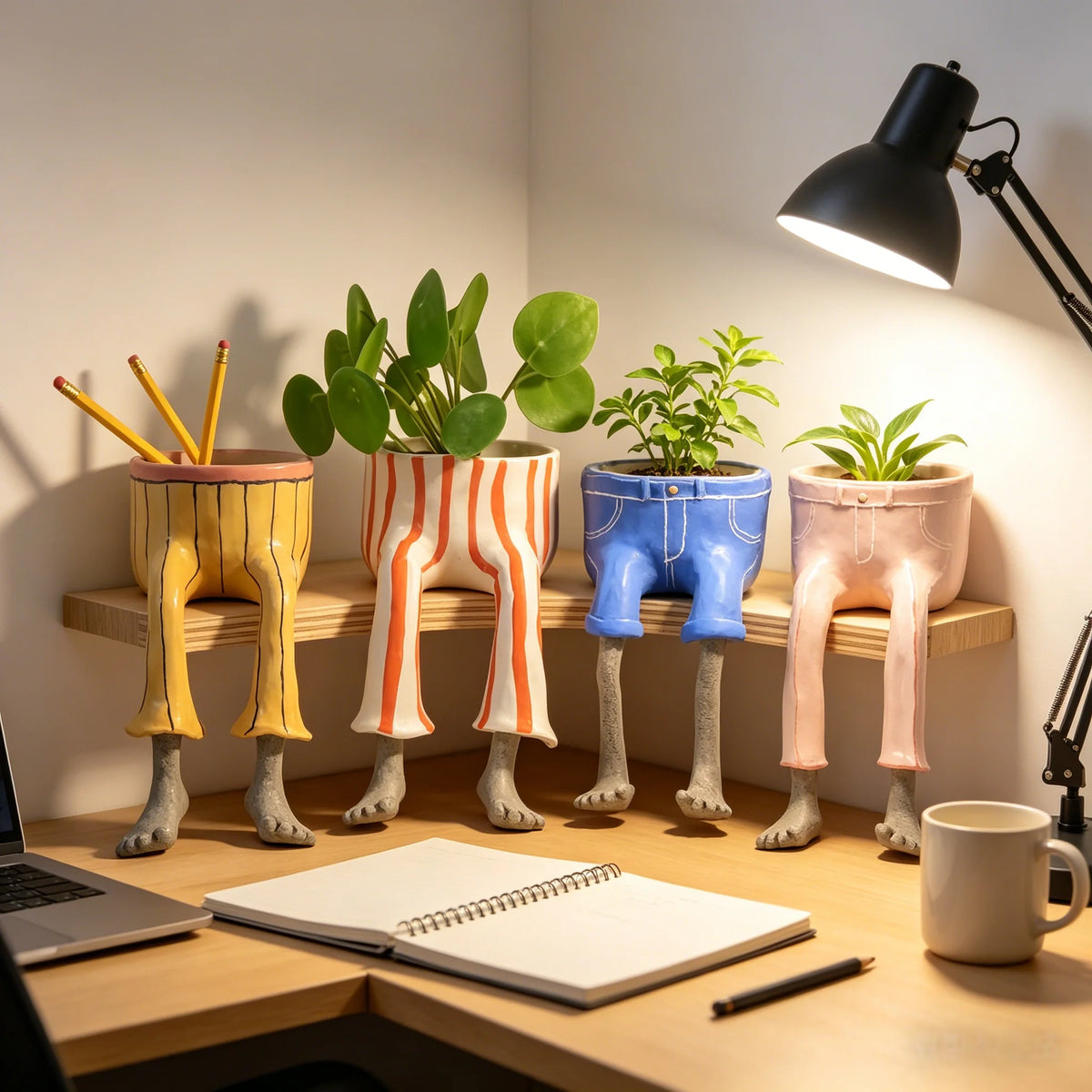 Outdoor Creative Sitting Planter Collection for Gar – Creative Sitting