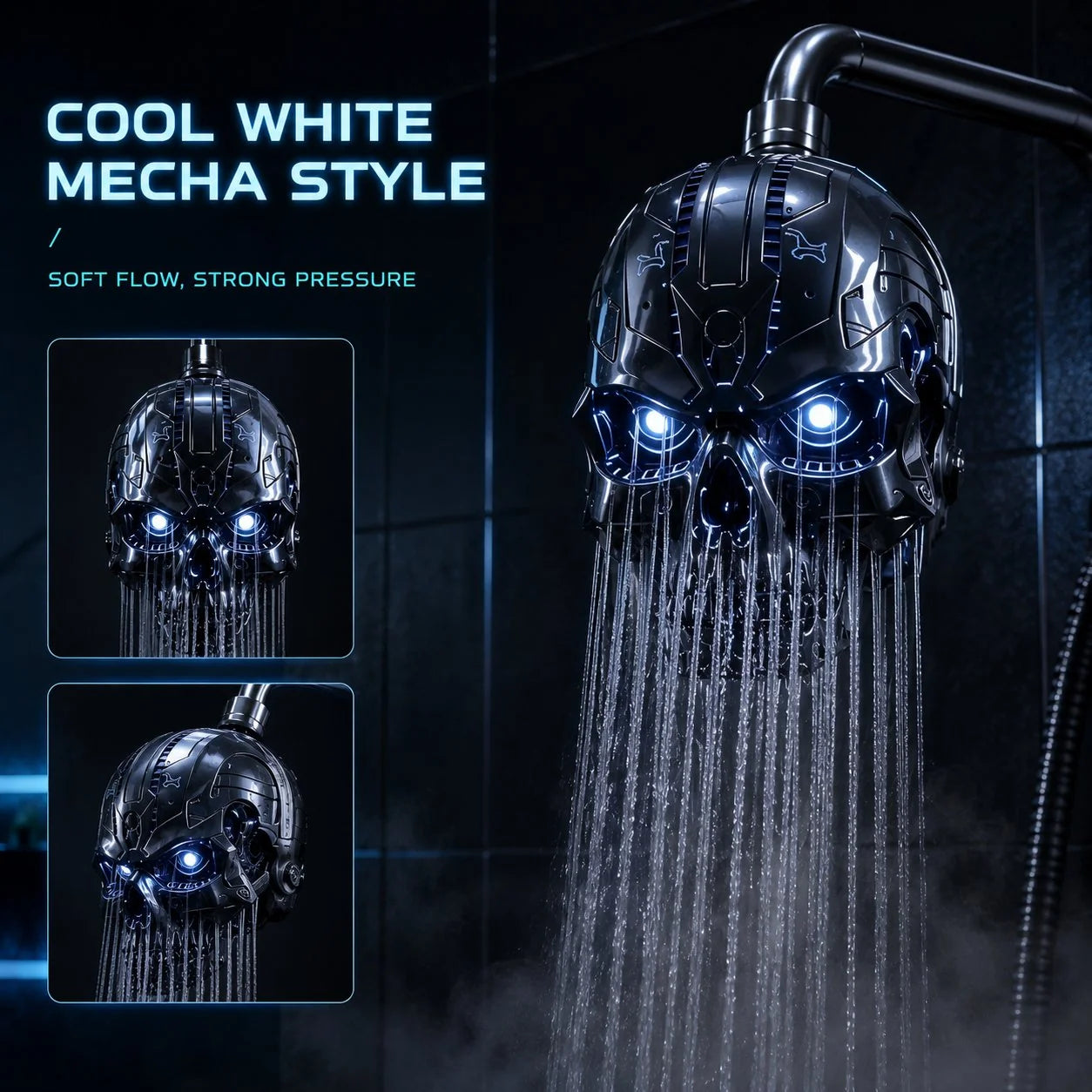 Purpose-Built Cyber Mecha Skull Color Changing LED Press – Cyber Mecha