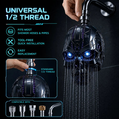Purpose-Built Cyber Mecha Skull Color Changing LED Press – Cyber Mecha