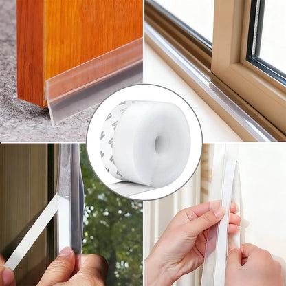 Space-Saving Door Weather Stripping, Self-Adhesive Draf – Door Weather