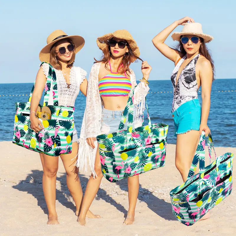 Space-Saving Dry & Wet Separated Beach Tote – Durable Spacious Travel