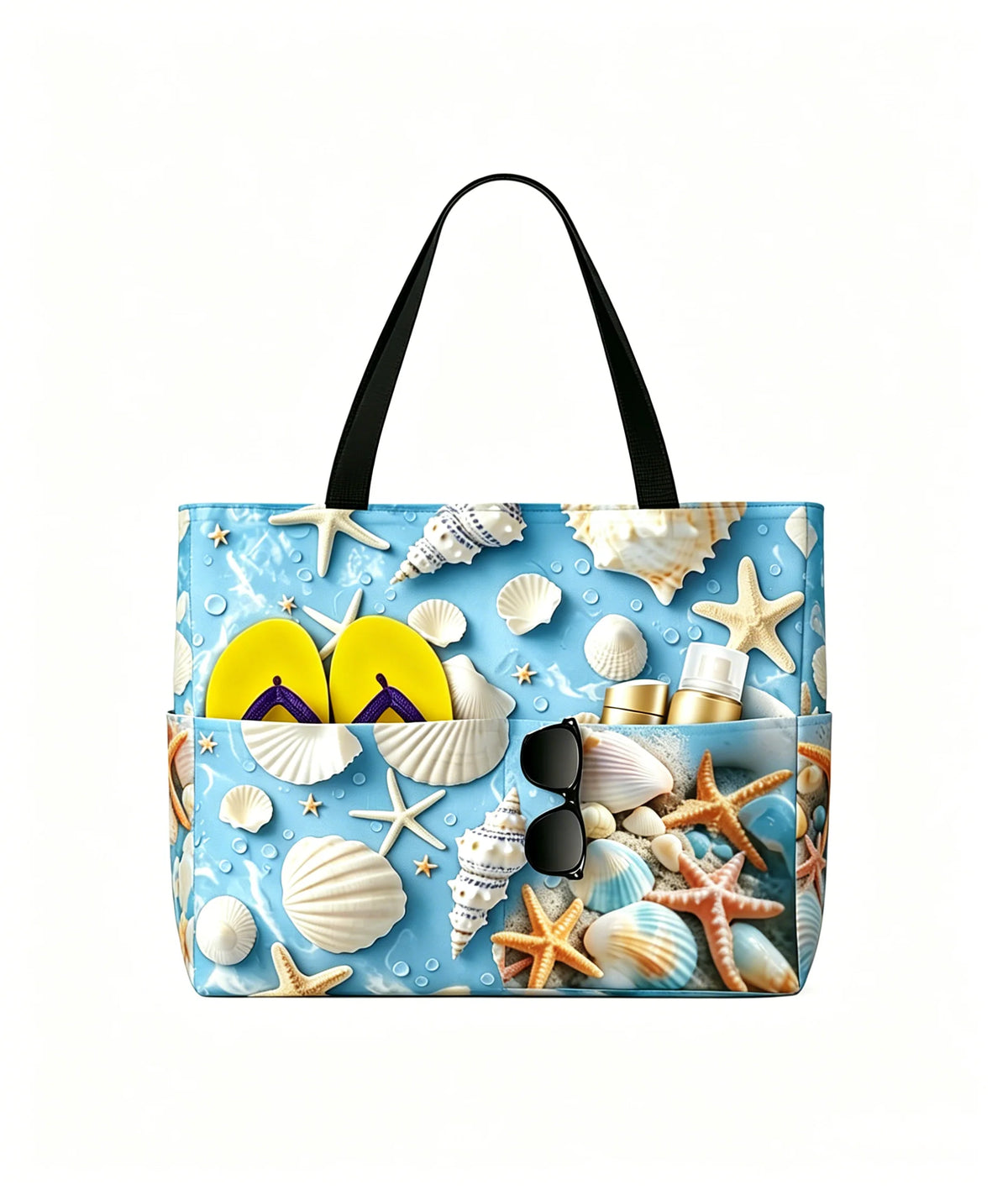 Space-Saving Dry & Wet Separated Beach Tote – Durable Spacious Travel