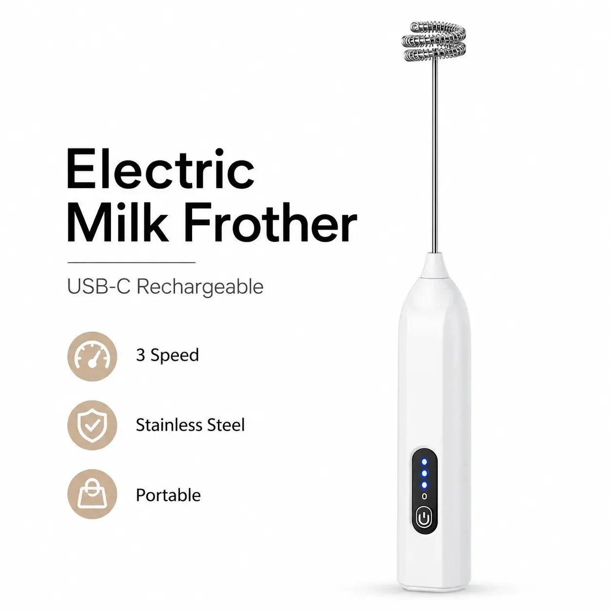 Purpose-Built Electric Milk Frother Handheld for Every – Electric Milk