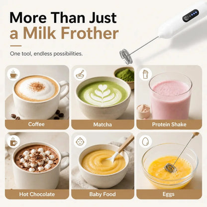 Purpose-Built Electric Milk Frother Handheld for Every – Electric Milk