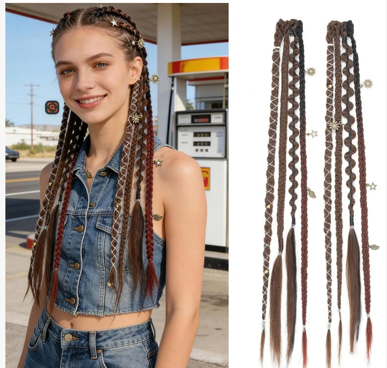 Purpose-Built Festival Boho Braided Hair Extensions – 3 Ways to Style