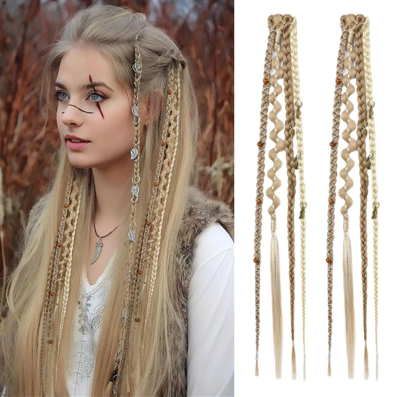 Purpose-Built Festival Boho Braided Hair Extensions – 3 Ways to Style