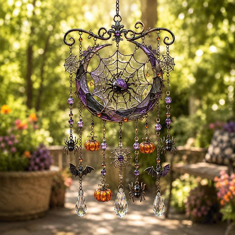 Outdoor Crystal Wind Chime – Colorful Acrylic Hanging Garden
