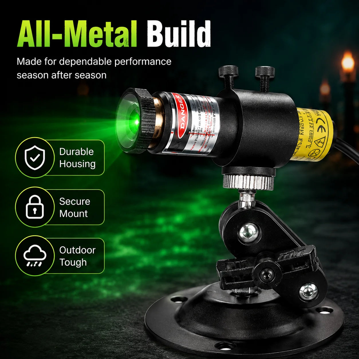 Decorative Green Laser Fog Projector for Swamp