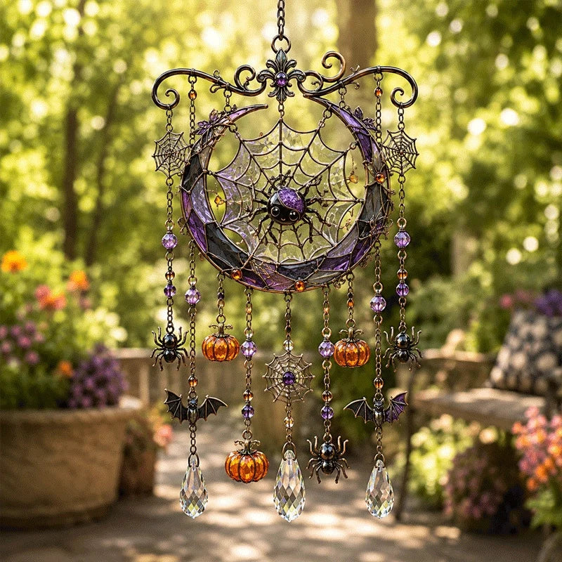 Stained-Glass Spooky Chime and Hanging Sun Catcher