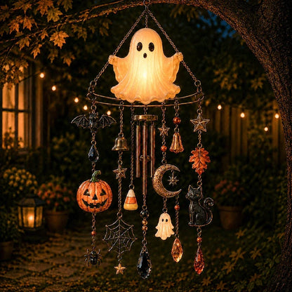 Stained-Glass Spooky Chime and Hanging Sun Catcher