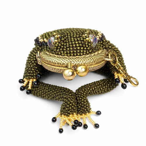 Purpose-Built Hand-made Charming Frog Coin Purse for Everyday Use