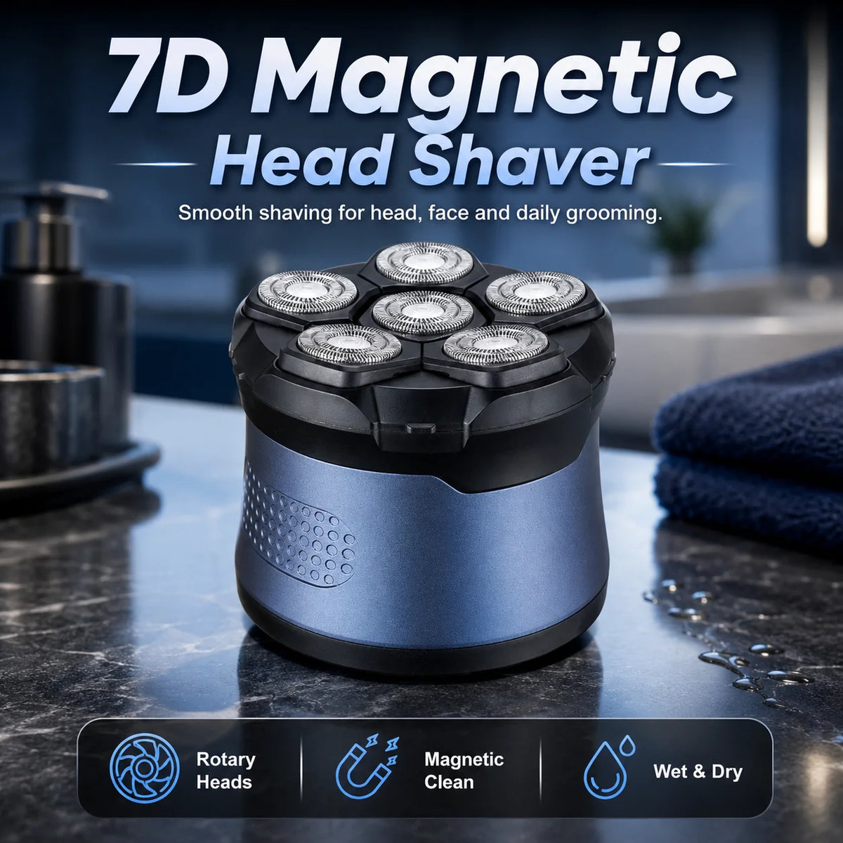 Purpose-Built Head Shavers for Bald Men, IPX7 Waterproo – Head Shavers