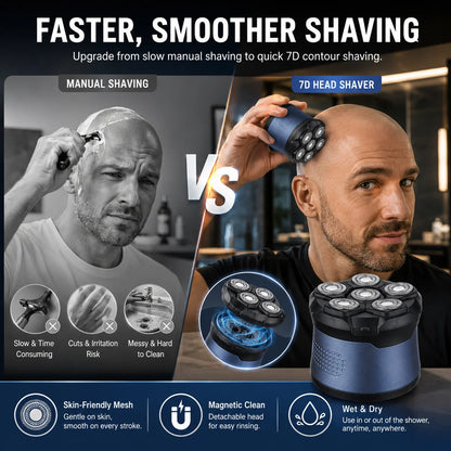 Purpose-Built Head Shavers for Bald Men, IPX7 Waterproo – Head Shavers