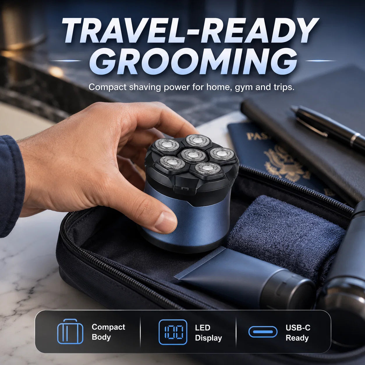 Purpose-Built Head Shavers for Bald Men, IPX7 Waterproo – Head Shavers