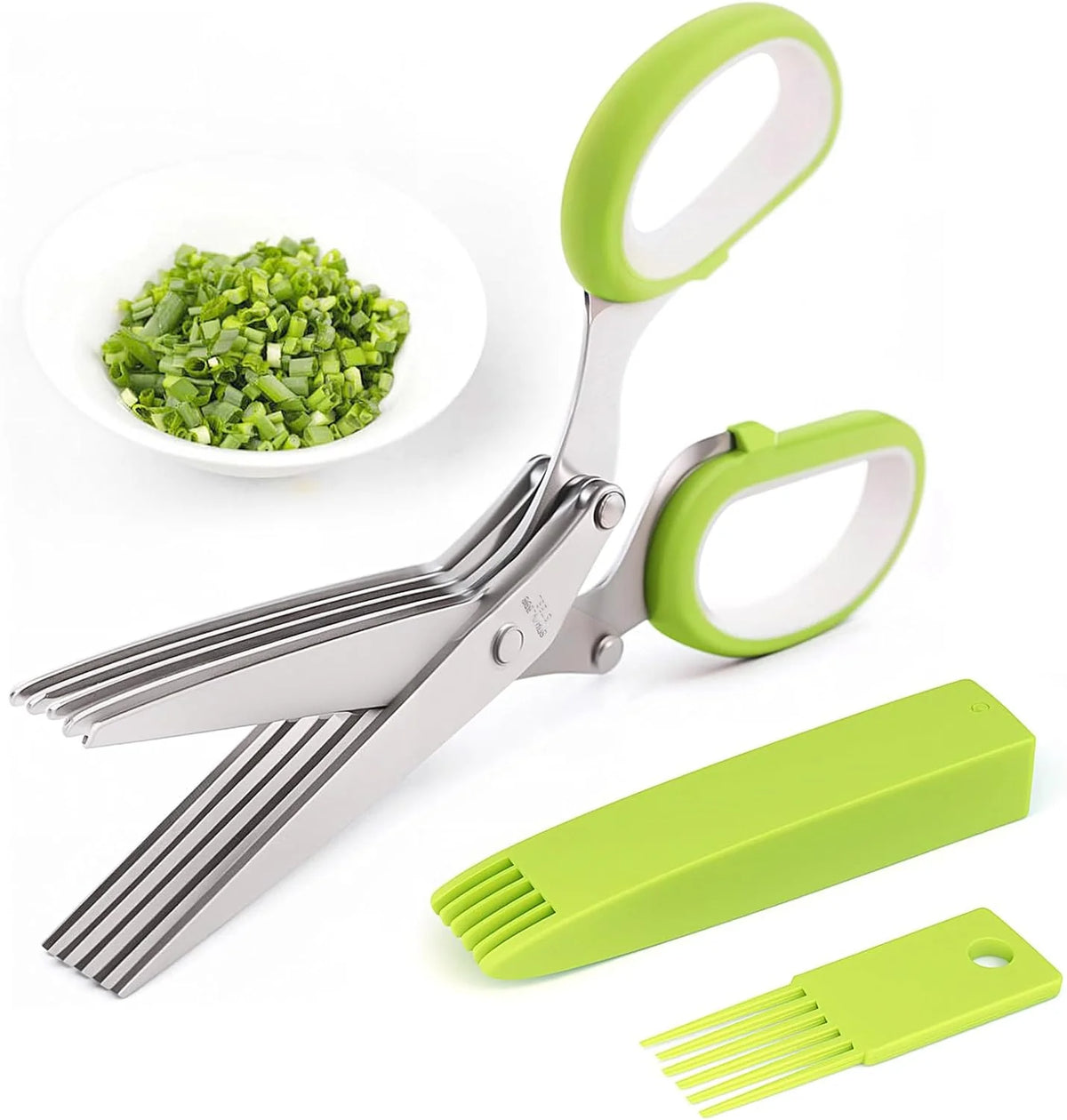 Practical Herb Scissors 5 Blade Kitchen Shears, Multip – Herb Scissors