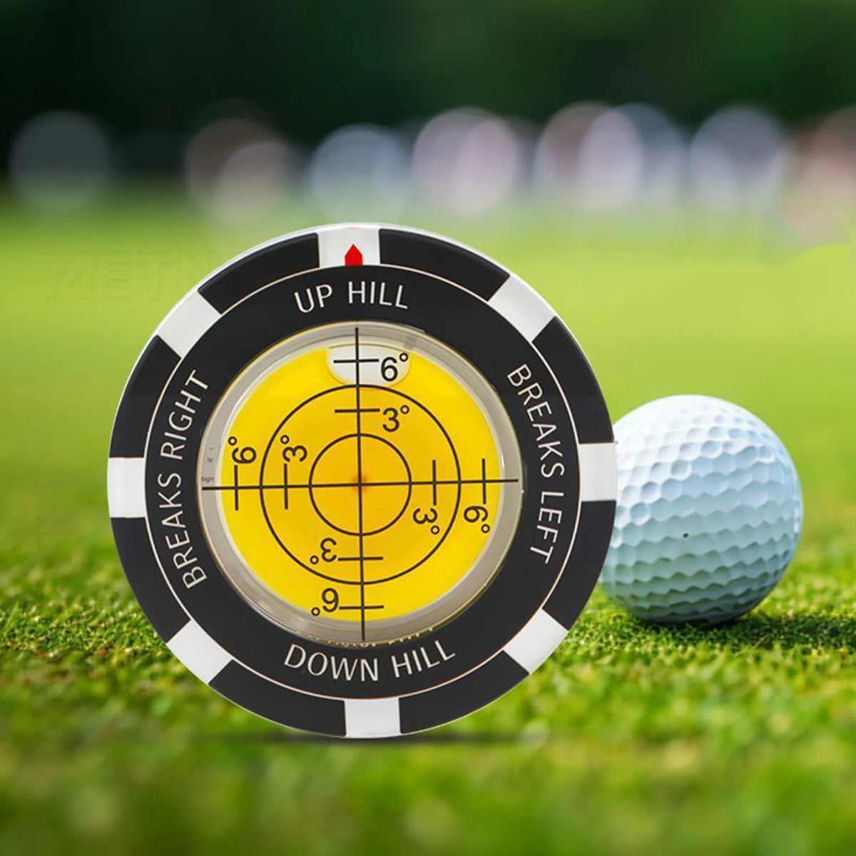 Clear Pocket Slope Gauge for Reading Golf Greens