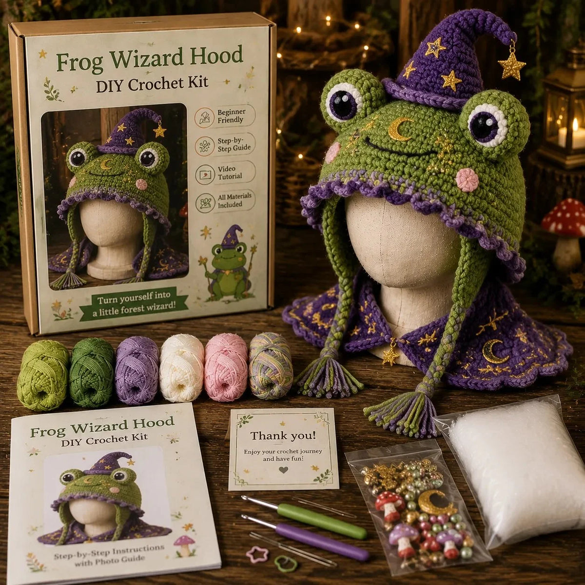 Make-Your-Own Crochet Dragon Hood for Fantasy Costumes